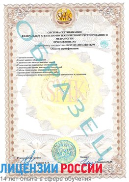 Образец сертификата соответствия (приложение) Барнаул Сертификат ISO 14001